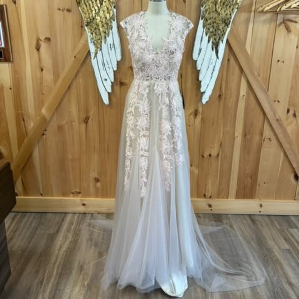 Elegant Lace & Tulle Gown – Angelic Boho Bridal or Formal Dress